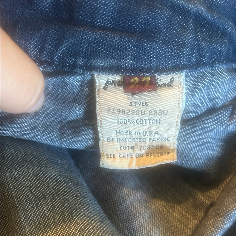 7 For All Mankind Blue Cropped Jeans - Picture 4 of 6